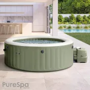 SPA Hinchable Circular Verde Oliva 6 Personas Ø216x71 2200W