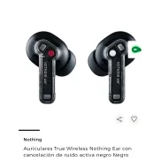 Auriculares Nothing Ear negros con cancelación de ruido activa