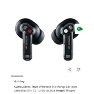 Auriculares Nothing Ear negros con cancelación de ruido activa