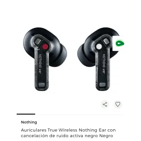 Auriculares Nothing Ear negros con cancelación de ruido activa