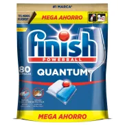 Pastillas Finish Powerball Quantum 80, limpieza y brillo
