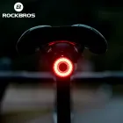 Luz trasera inteligente ROCKBROS para bicicleta IPX6 recargable
