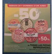 Pizzas Refrigeradas -50% en Carrefour