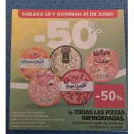 Pizzas Refrigeradas -50% en Carrefour