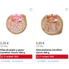 Descuento 25% en 2 pizzas Carrefour + regalo 1,76€