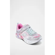 Zapatillas de niña Skechers con velcro y fantasía
