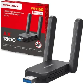 Adaptador Wi-Fi 6 Mercusys MA72XH AX1800 USB 3.0 Doble Banda
