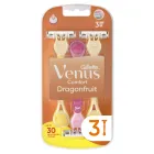 Máquinillas Desechables Gillette 3 Venus, Pack de 3 Dragonfruit