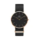 Reloj Cornwall Daniel Wellington - 40 mm - Negro/Rosa dorado