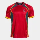 Camiseta Retro Mundial Hombre Futbol Roja y Amarilla