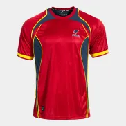 Camiseta Retro Mundial Hombre Futbol Roja y Amarilla