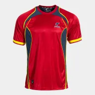 Camiseta Retro Mundial Hombre Futbol Roja y Amarilla