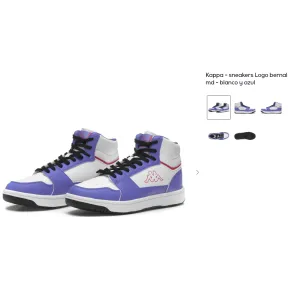 Sneakers Kappa - Blanco y Azul - Logo Bernal MD