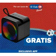 Altavoz ZIU Z-CUBE GRATIS en Club Carrefour al gastar 20€