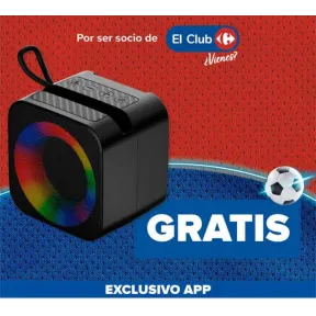 Altavoz ZIU Z-CUBE GRATIS en Club Carrefour al gastar 20€
