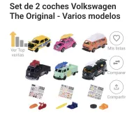 Set Volkswagen The Original - 2 Coches de Varios Modelos