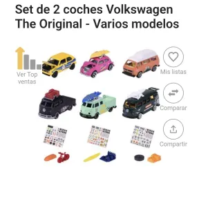 Set Volkswagen The Original - 2 Coches de Varios Modelos