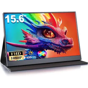 Pantalla IPS FHD de 15.6 Pulgadas, Monitor Portátil