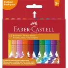 Tizas Jumbo GRIP borrables Faber-Castell, 12 unidades