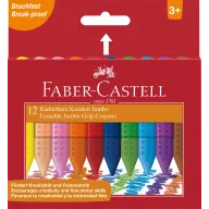Tizas Jumbo GRIP borrables Faber-Castell, 12 unidades