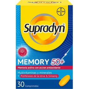 Multivitaminas Supradyn Memory 50+ Para Memoria y Concentración