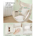 Silla colgante con cojines hasta 150Kg