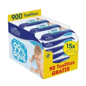 Toallitas Dodot Aqua para Bebé - 15 Paquetes x 60 Unidades