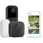 Cámara de seguridad HD Blink Outdoor 4 y timbre negro inalámbrico