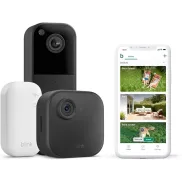 Cámara de seguridad HD Blink Outdoor 4 y timbre negro inalámbrico