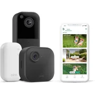 Cámara de seguridad HD Blink Outdoor 4 y timbre negro inalámbrico