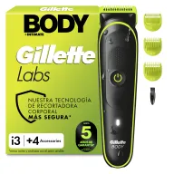 Afeitadora Corporal Masculina GilletteLabs i3, Impermeable