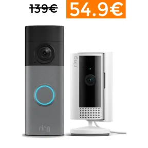 Ofertas anticipadas Prime Day: Pack Ring Doorbell + Cámara Indoor