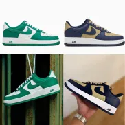 Air Force 1 '07: Nike Verde y Azul, Tallas 38.5 a 47.5