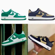 Air Force 1 '07: Nike Verde y Azul, Tallas 38.5 a 47.5