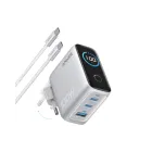Cargador Anker 100W GaN con 3 Puertos y Pantalla Digital