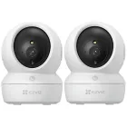 Cámara IP Ezviz H6c Duo Pack 2K, Visión Nocturna, Blanco