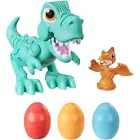 Dino glotón Rex Play-Doh con sonidos y 3 huevos para niños
