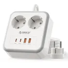 Regleta ORICO con USB C (20W PD) en 4 Colores