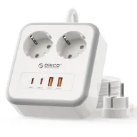 Regleta ORICO con USB C (20W PD) en 4 Colores
