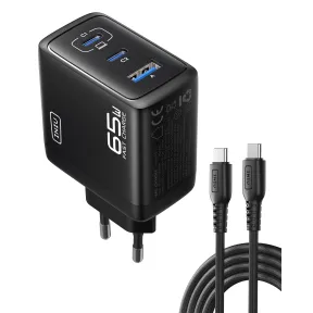 Cargador GAN 65W INIU con 3 Puertos USB C