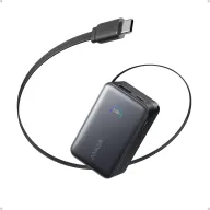 Cargador portátil Anker Nano de 10000 mAh y 45W con cable.