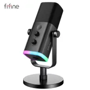 Micrófono dinámico USB/XLR IFINE con botón de silencio
