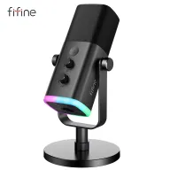 Micrófono dinámico USB/XLR IFINE con botón de silencio