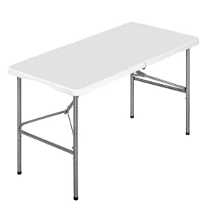 Mesa rectangular plegable 122x61 cm