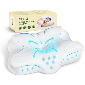 Almohada Ergonómica 2 en 1 TESQ con Espuma Viscoelástica
