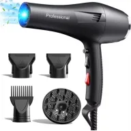 Secador Profesional Iónico 2400W, Sin Encrespamiento, AC