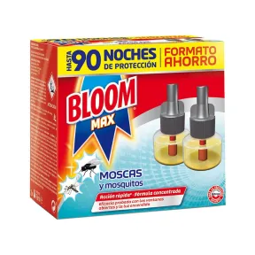 Recambio Doble Bloom Max Eléctrico, antimosquitos 90 noches