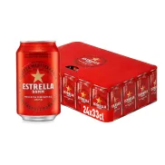 Cerveza Estrella Damm - Pack de 24 Latas de 33cl a 12,07€