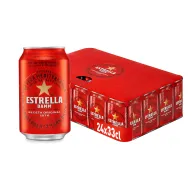 Cerveza Estrella Damm - Pack de 24 Latas de 33cl a 12,07€