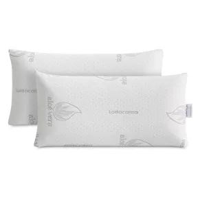 Pack de 2 Almohadas Viscoelásticas Aloe Vera 75 cm